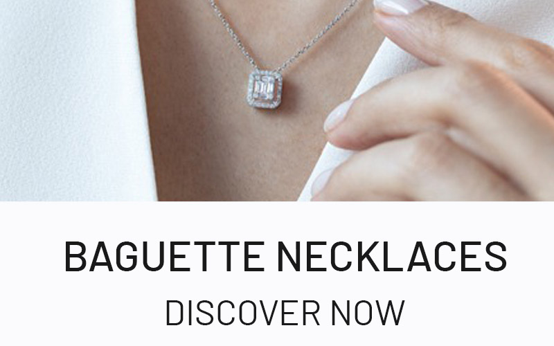 Baguette Diamond Necklaces